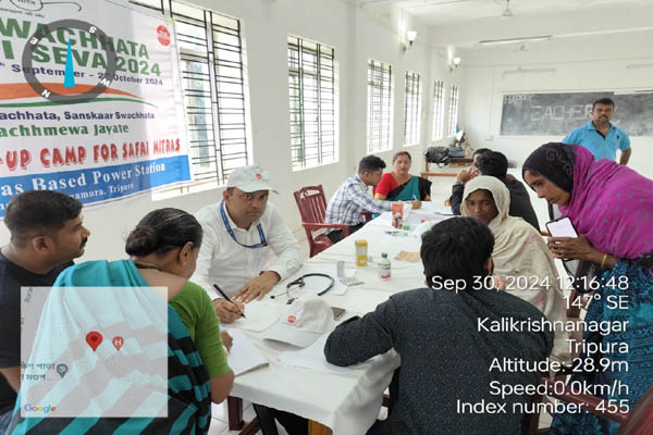 Swachhata Hi Seva: NEEPCO conducts Medical Camp, Cleaning Drive