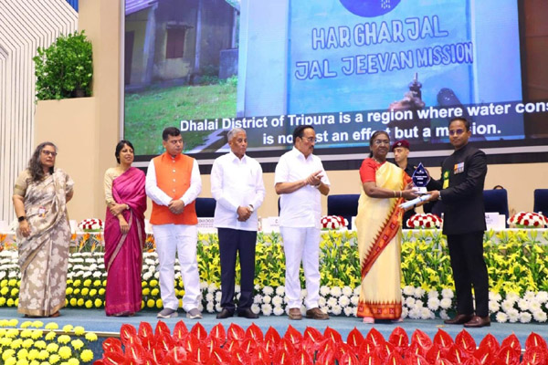 National Water Award presented to Tripura’s Dhalai...