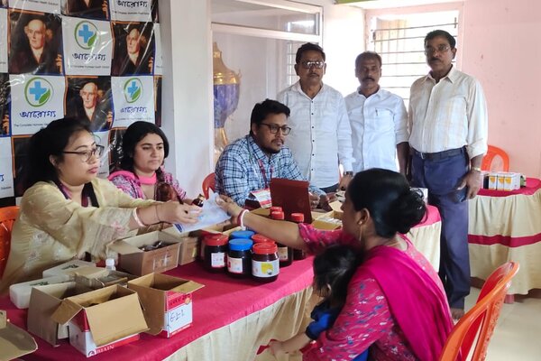 Arogya, Kalimata Sangha jointly hold free medical camp, over 100 individuals benefited