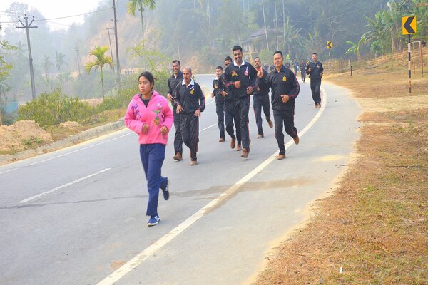 Assam Rifles conducts Mini Marathon to mark World Cancer Day 
