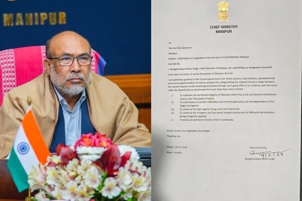 Manipur CM N. Biren Singh Resigns Amid Political T...