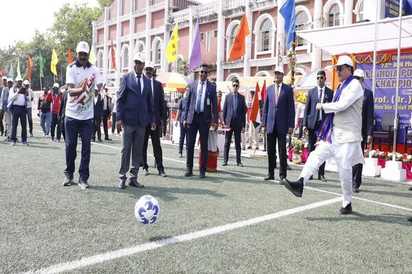 Tripura CM opens National Police Football Championship
