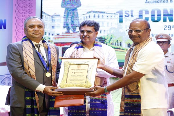 MBB University confers Honorary Doctorate to Justice T. Amarnath Goud of Tripura HC