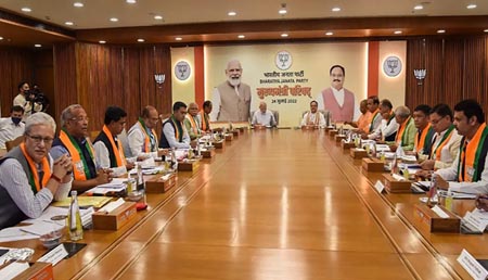 PM Modi interacts with CMs, Deputy CMs of BJP and NDA ruled States