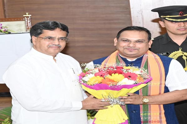 Tripura MLA Kishor Barman takes oath as Minister, CM greets