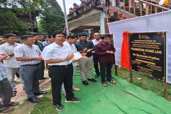 Union Education Minister virtually lays foundation stones for multiple ST student hostels in Tripura