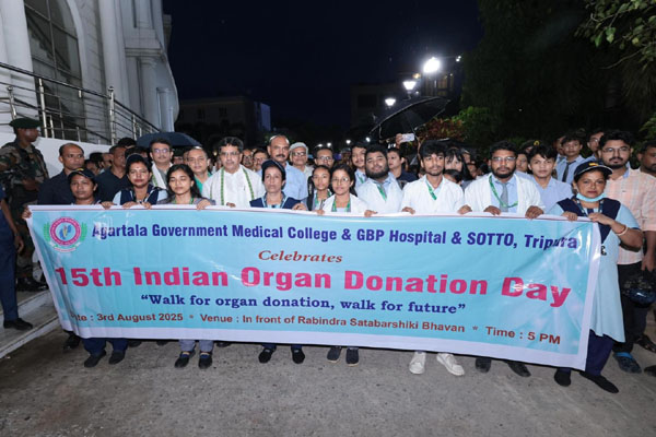 Tripura CM flags-off Walkathon on 15th Organ Donation Day