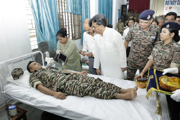 CRPF protecting nation, saving lives too through blood donation: Tripura CM
