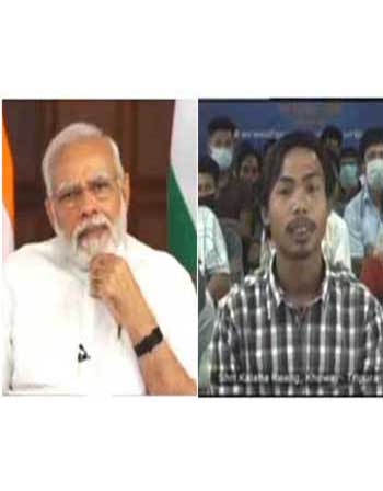 Tripura youth tells Prime Minister how solar power brought changes in his village