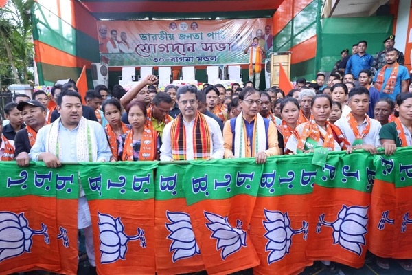Tripura CM welcomes 610 voters to BJP as party prepares for ADC polls