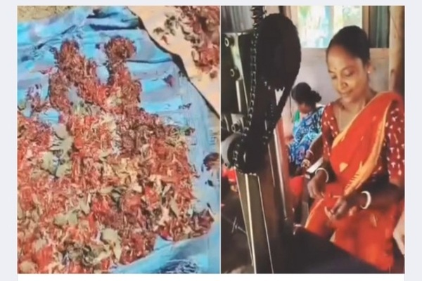 Tripura SHG Didis recycling key temple