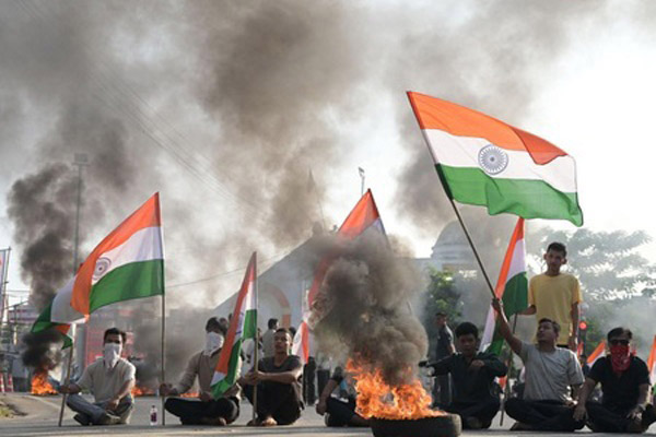 Violence erupts during bandh in Tripura’s Dhalai district, several injured