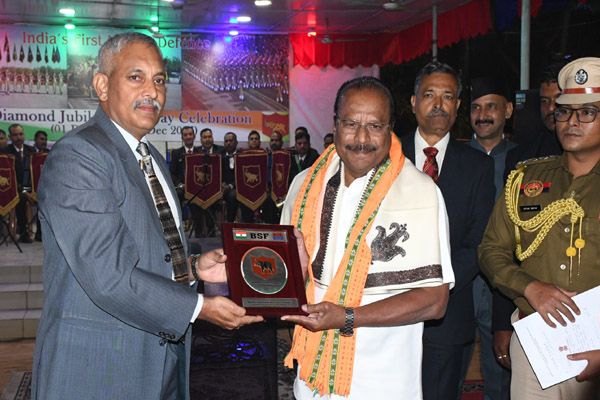 Governor attends BSF Raising Day celebration in Tripura