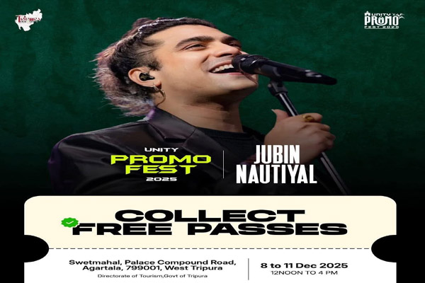 Agartala gears up for Jubin Nautiyal’s live concert, free pass distribution from Dec 8