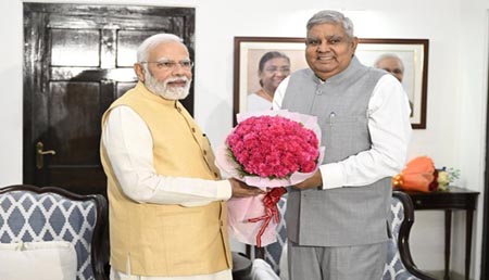 Jagdeep Dhankar elected as Vice President of India, President, PM extend greetings