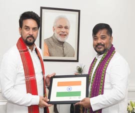 Sushanta seeks Centre’s assistance to develop Sports infrastructure in Tripura