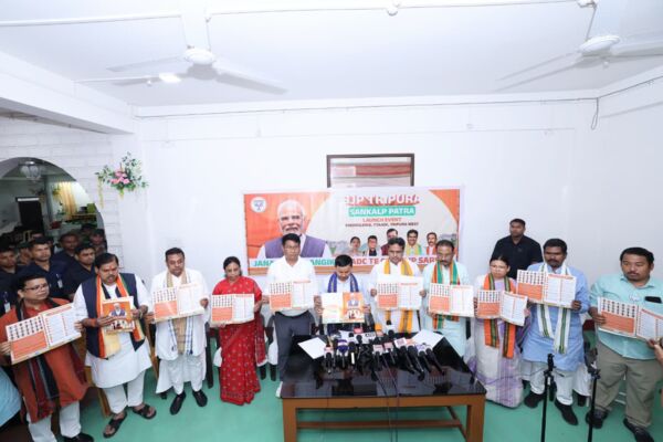CM releases BJP’s Sankalp Patra with 29 promises f...