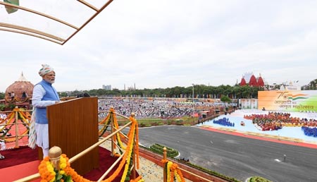 India aims to become developed nation in next 25 years, PM says on I-Day