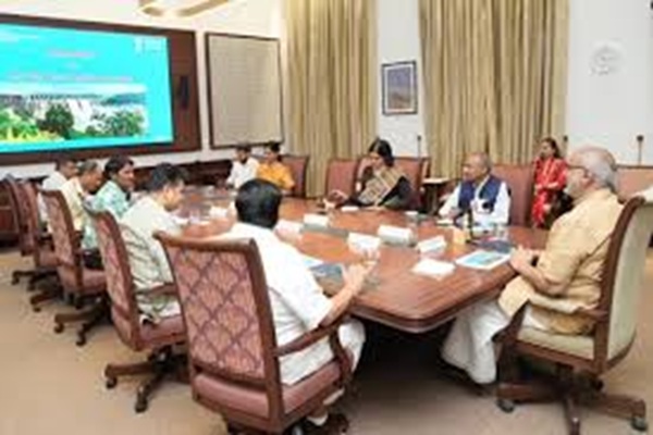 VP reviews major river interlinking, water initiat...