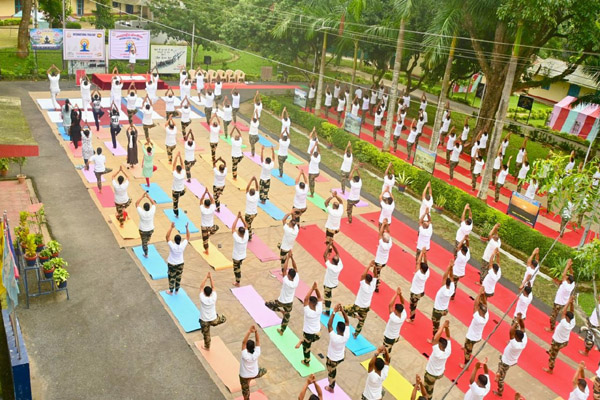 BSF Tripura Frontier observes International Day of Yoga