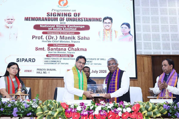 Tripura Signs MoU with NSE to boost financial literacy and skill development: CM