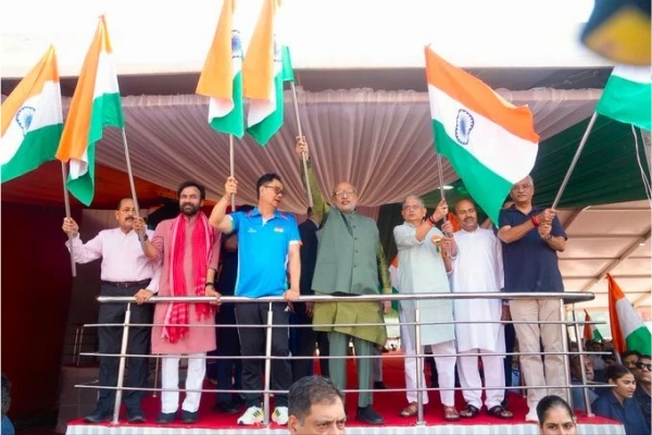 Vice-President flags off Har Ghar Tiranga Bike Ral...