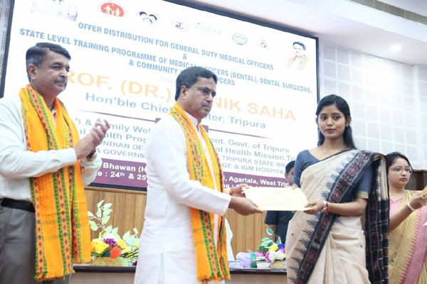 42 GDMOs in Tripura get appointment letters