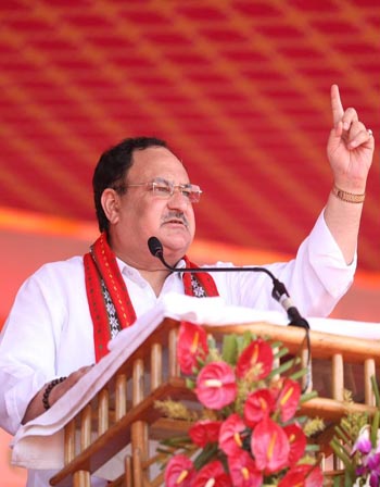 BJP other name of Tribal development, Nadda says in Tripura