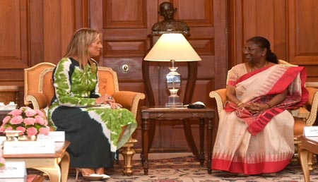 President discusses bilateral ties with Queen Máxima of Netherlands
