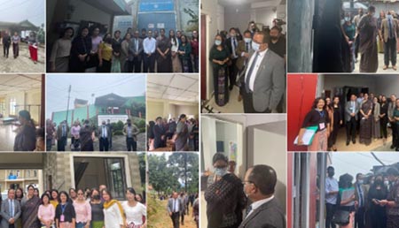 Union Minister Smriti Irani visits several facility centres in Aizawl