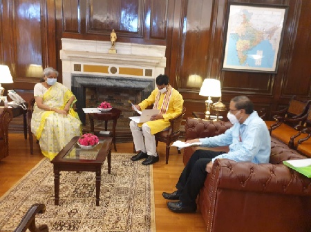 Tripura CM in Delhi, demands for release of pending GST compensation