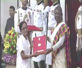 A recognition for Tripura Nurse Atashi Majumdar