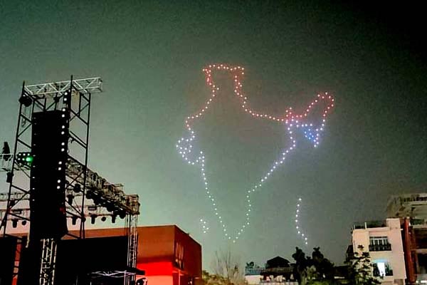 Stunning Drone Show lights up Agartala sky, Sonu Nigam leaves audience spellbound