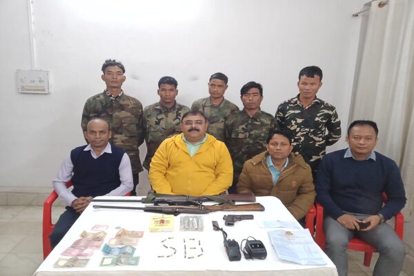 5 NLFT(PD) militants surrender before Tripura Police