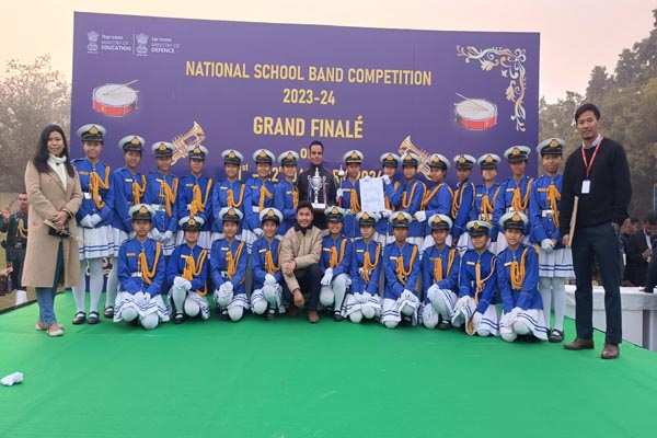Tripura schoolgirls secure 3rd position in Natl Band Competition