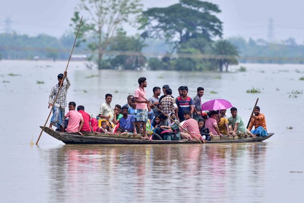 Flood Situation Worsens In Assam; Over 3 Lakh People Affected