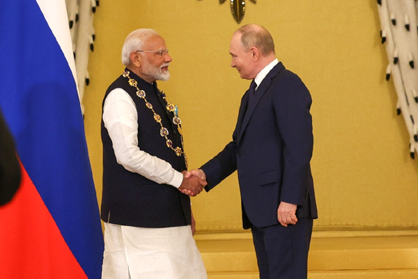 PM Modi receives Russia’s highest Civilian Honour