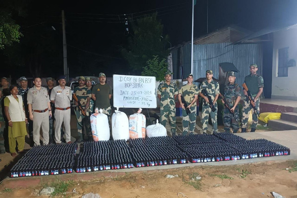 3760 bottles phensedyl, 35 kgs ganja seized despite villagers’ attack