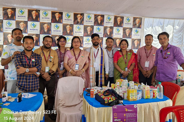 Arogya holds free health camp on I-Day
