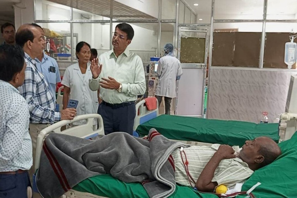 Tripura health secy visits GBP hospital to address complaints in Dialysis Unit
