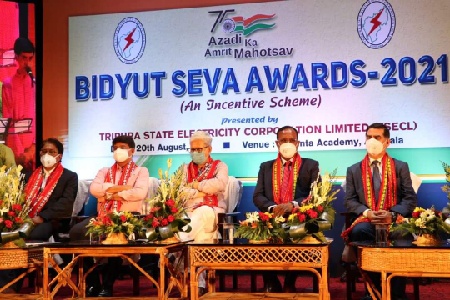 Power service: Bidyut Seva Award presented in Tripura for the first time