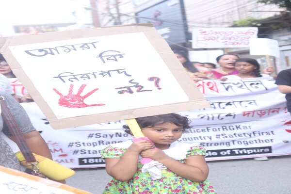 Doctor rape & murder: Massive protests in Tripura