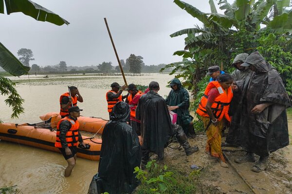 Flood in Tripura: Assam Rifles joins relief & rescue operation