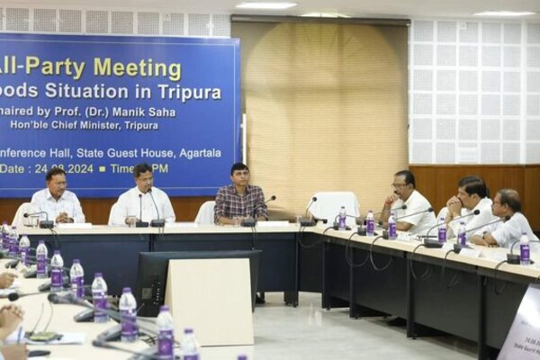 Tripura CM seeks cooperation from all political parties to tackle post-flood challenges