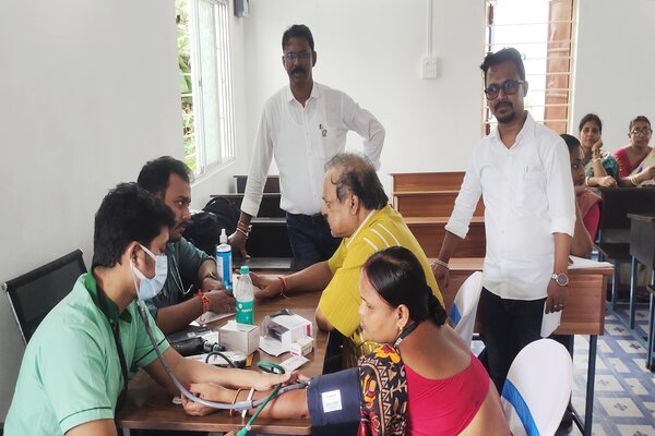 Lions Club of Agartala Galaxy holds health camp at Gurukul Agartala Eng Medium School