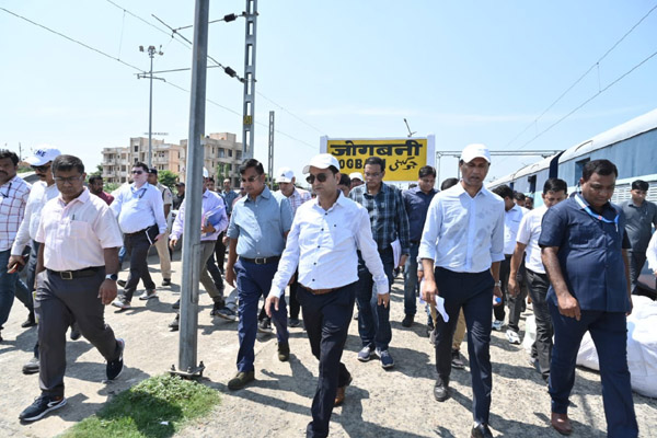 NFR GM inspects development works in Katihar Division